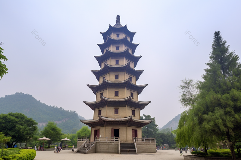 著名旅游景点高耸入云的宝塔景区,高清,摄影图,摄影图片,图片大全,摄影图免费下载